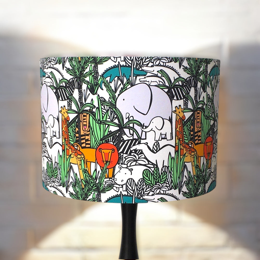 Animals in the Jungle Lampshade