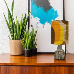 
                  
                    MCM Yellow & Brown Lampshade + Base Set
                  
                