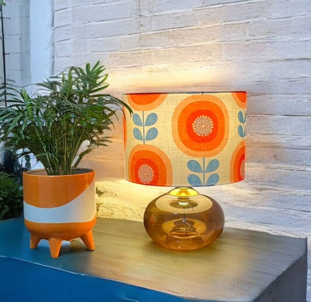 
                  
                    MCM Red Sunflower Lampshade
                  
                