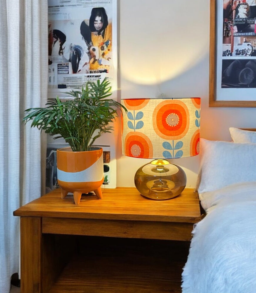 
                  
                    MCM Red Sunflower Lampshade
                  
                