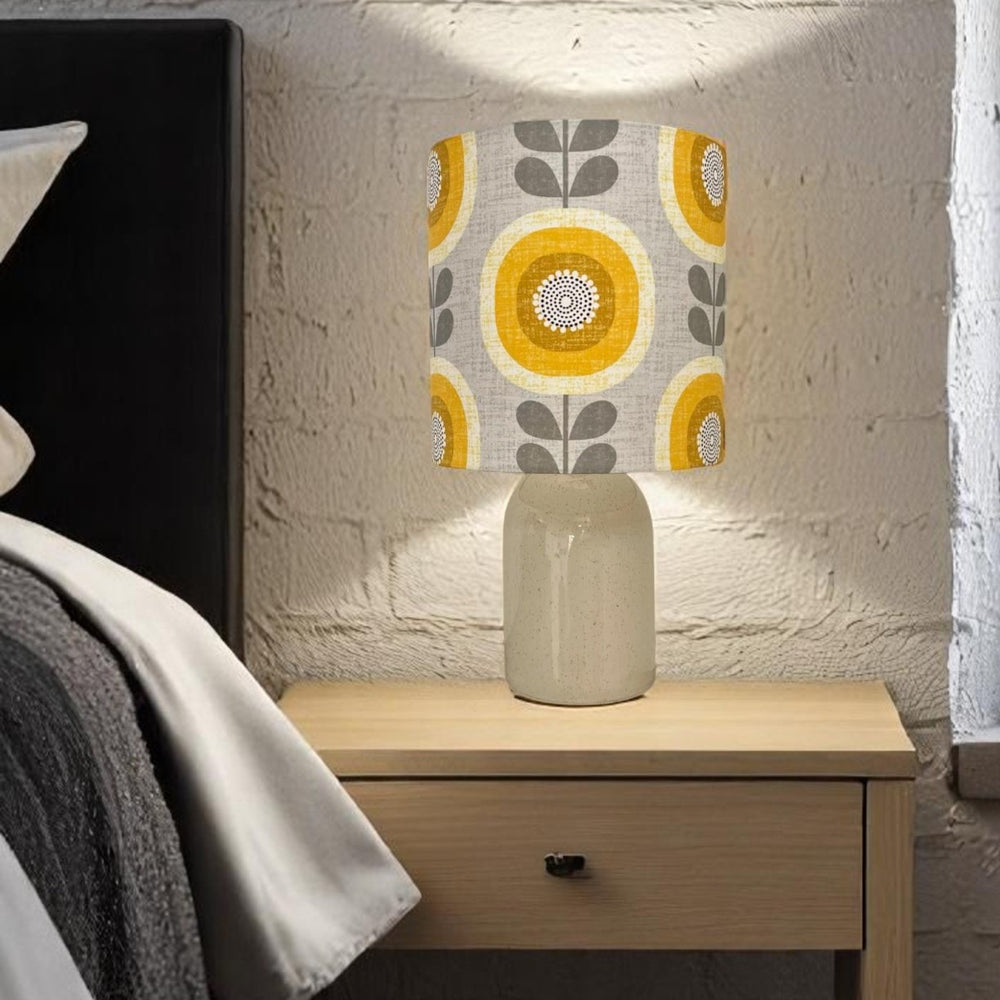 
                  
                    MCM Yellow Sunflower lampshade
                  
                