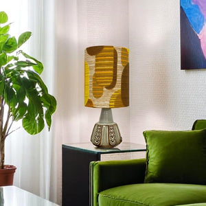 
                  
                    MCM Yellow & Brown Lampshade + Base Set
                  
                