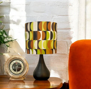 
                  
                    MCM Green & Brown Retro Lampshade
                  
                