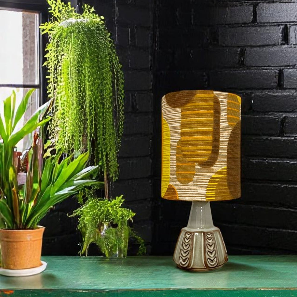 
                  
                    MCM Yellow & Brown Lampshade + Base Set
                  
                