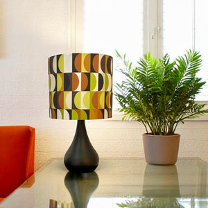 
                  
                    MCM Green & Brown Retro Lampshade
                  
                