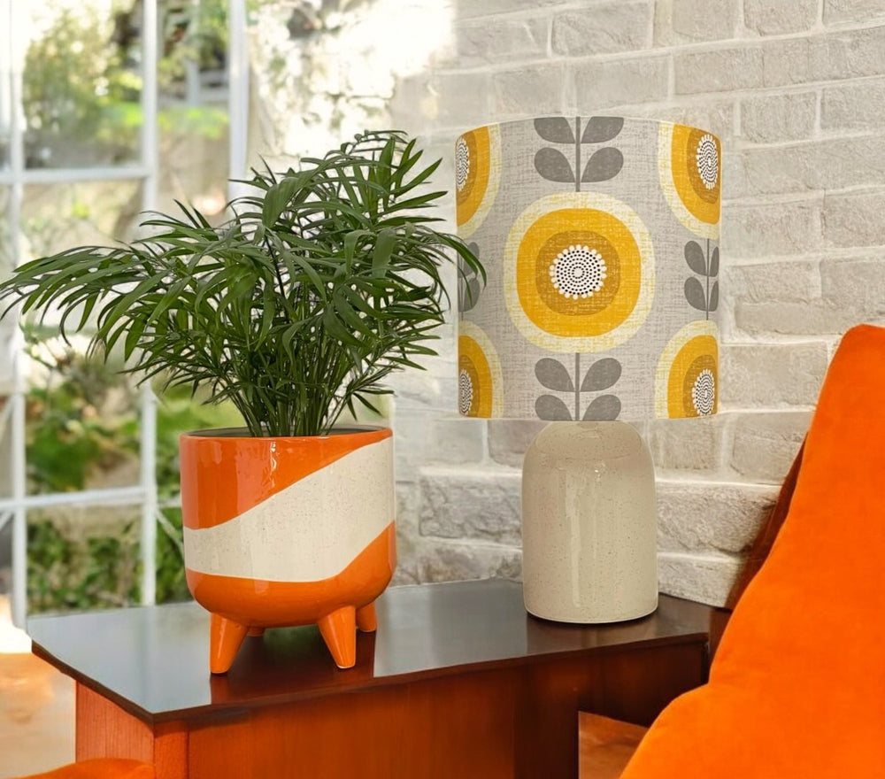 
                  
                    MCM Yellow Sunflower lampshade
                  
                