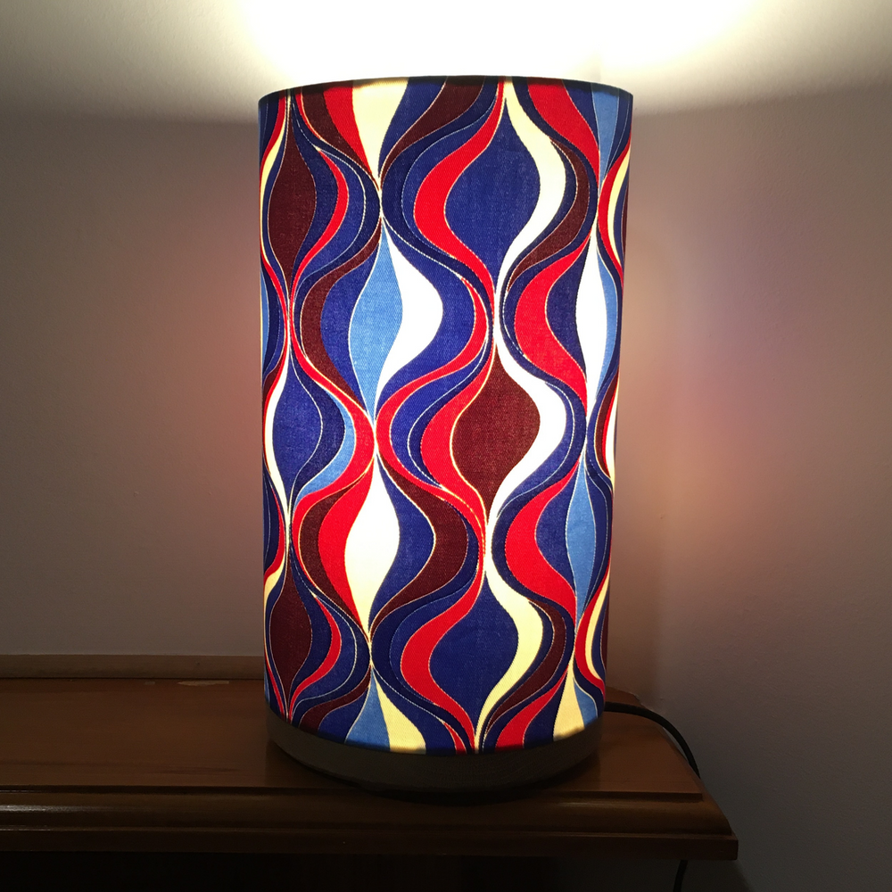 
                  
                    Funky Vintage Fabric Lampshade
                  
                