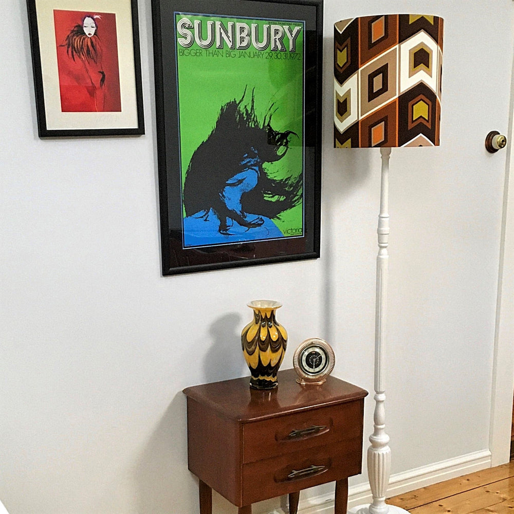 
                  
                    Rowe's Vintage Fabric Lampshade
                  
                